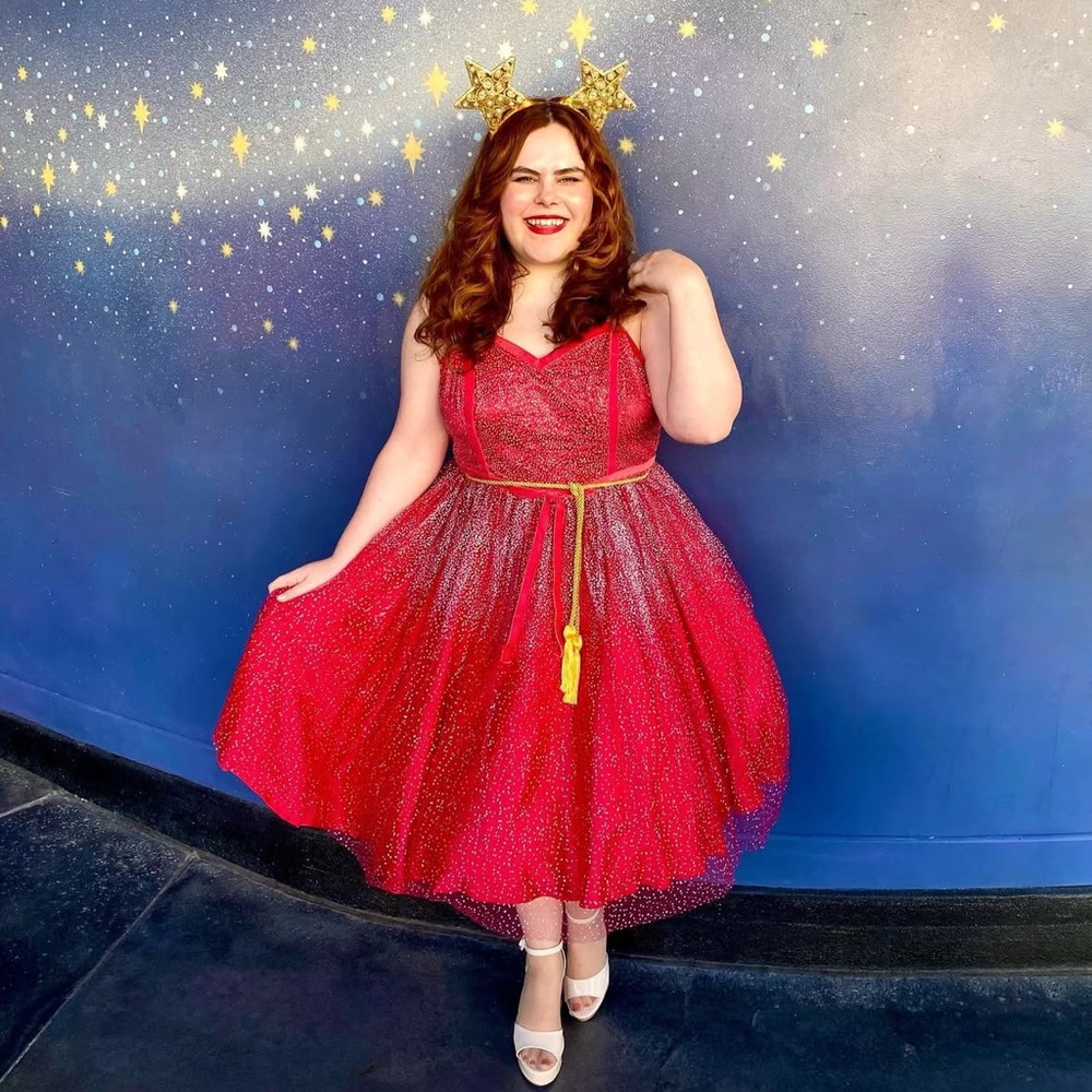 Modcloth collectif Glittering Red formal Dress
